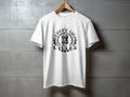White t-shirt with "Chrome Link Cycles" logo and gear graphic.